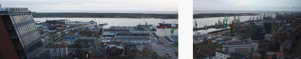 panorama to the Baltic sea