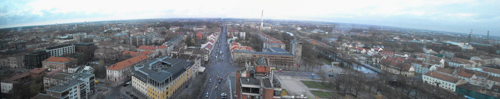 panorama to the Old Town and New Town of Klaipėda