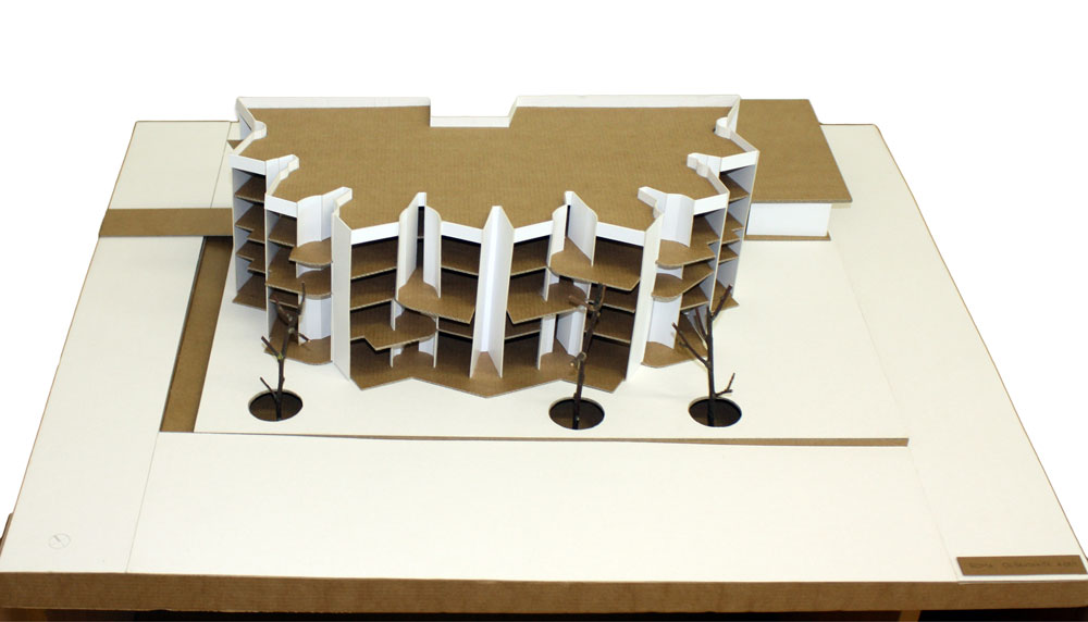 model of the building